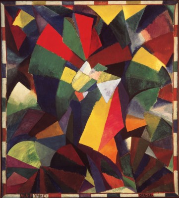 Synchromy in Orange: To Form, 1913-14. Oil on canvas, 11' 3" x 10' 1 1/2" Albright-Knox Art Gallery Buffalo, New York. Gift of Seymour H. Knox, Jr. Morgan