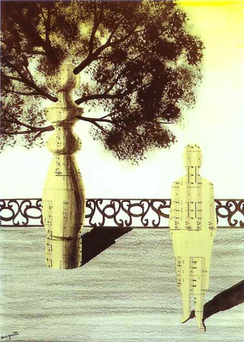 Rene Magritte, untitled collage, 1926