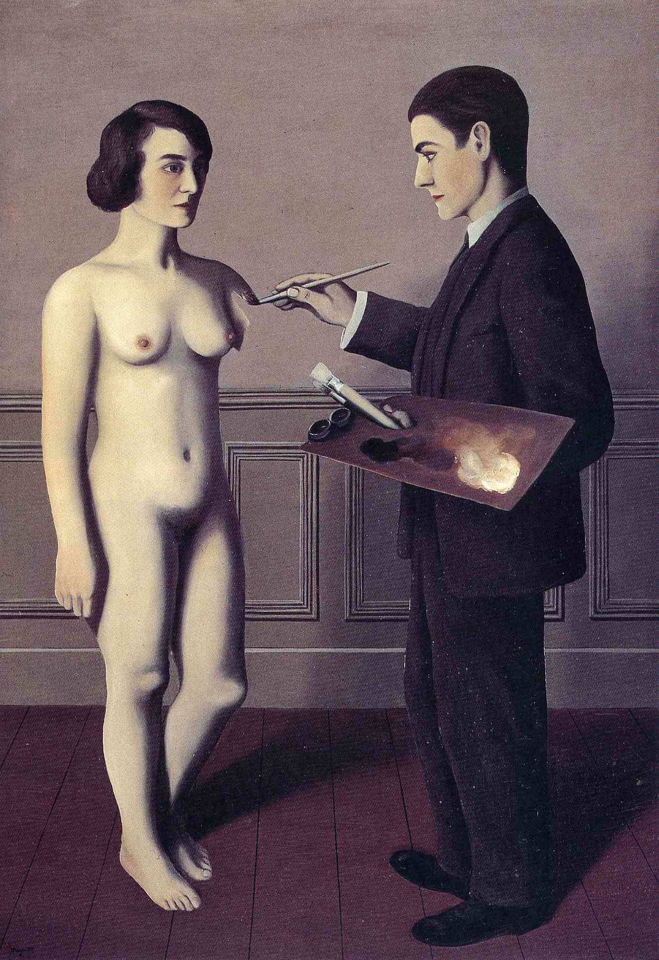 Tentative de l'impossible (Attempting the Impossible), Paris, 1928  Oil on canvas, 45 11/16 x 31 7/8 inches  Lent by the Toyota Municipal Museum of Art, Japan 