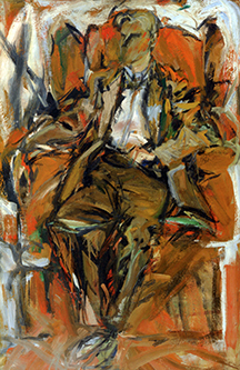 Willem de Kooning, ca. 1952. Oil on panel, 38 5/8 x 25 ½ inches. National Portrait Gallery, Smitnsonian Institution.