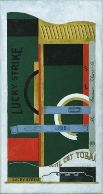 Stuart Davis (1892-1964), Lucky Strike, 1921. Oil on canvas, 33 ¼ x 18 in. The Museum of Modern Art, New York.
