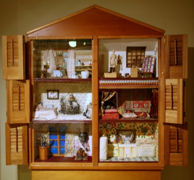 "The Dollhouse," 1972. Wood and mixed media (detail).